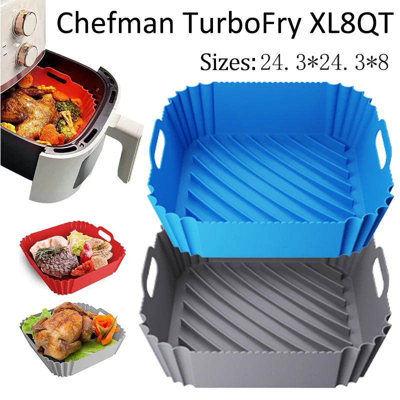 Silicone Steamer Basket - Büyük Hava Fritöz Silikon Sepet Tepsi