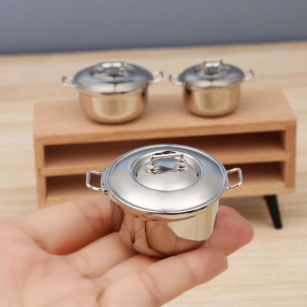 Kitchen Gadgets China - Kapak ile 1/12 minyatür çorba tenceresi
