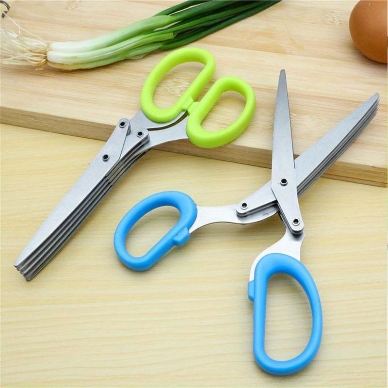 Herb Scissors 5 Blade - 5 bıçak paslanmaz çelik mutfak makası