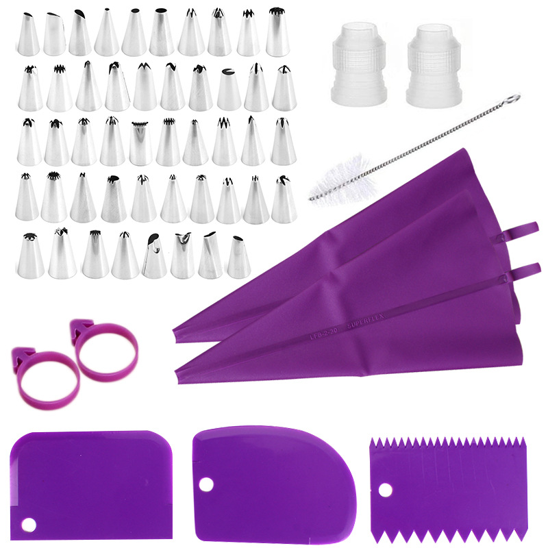Kitchen Gadgets Set - Paslanmaz Çelik Pasta Süsleme Ucu Seti,