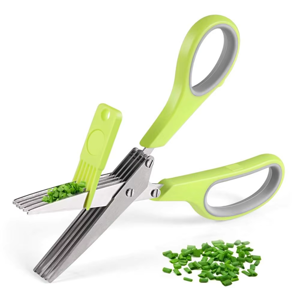Herb Scissors 5 Blade - 5 bıçak ot makas paslanmaz çelik