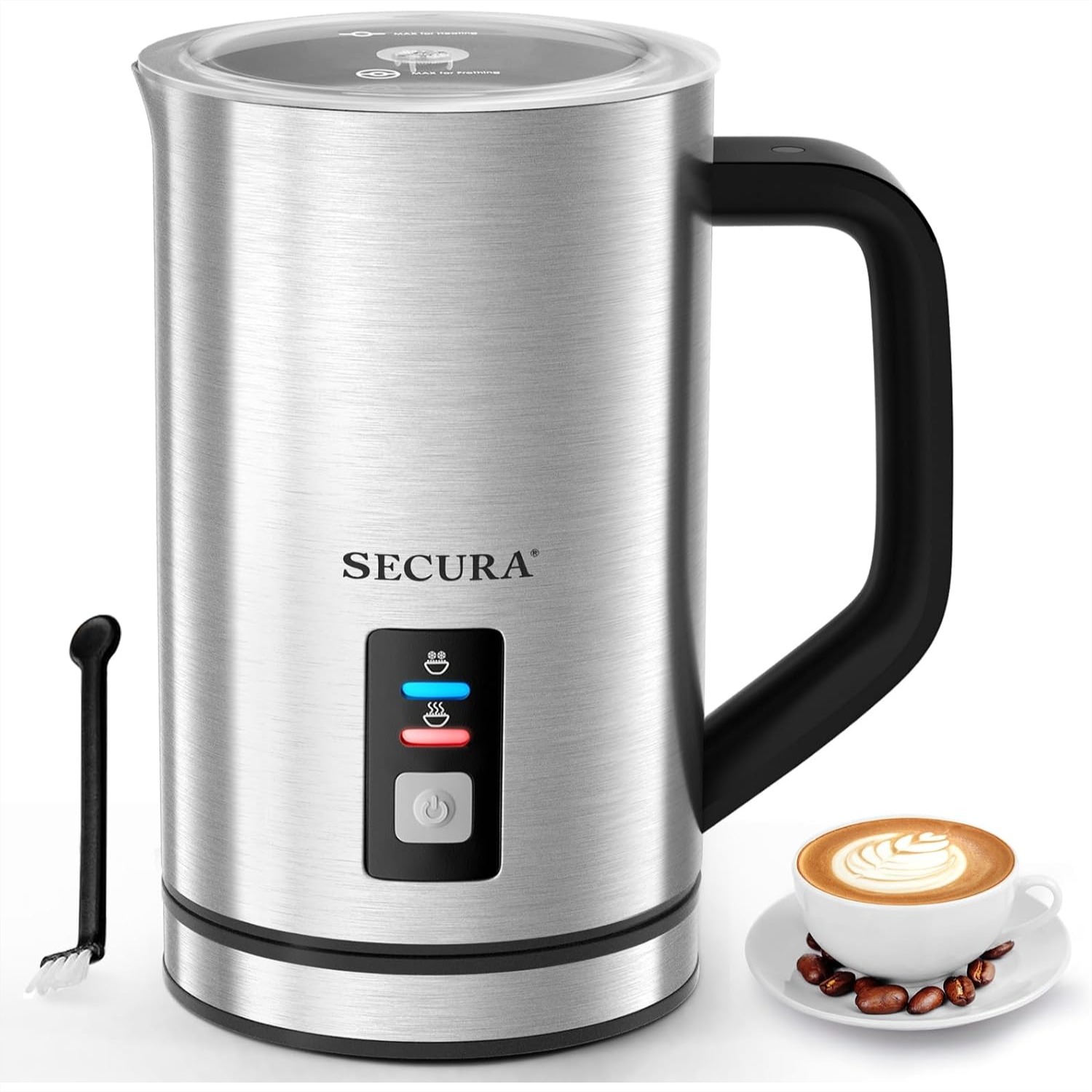 Milk Frother - Elektrikli Süt Köpürtücü Paslanmaz Çelik 8.4oz