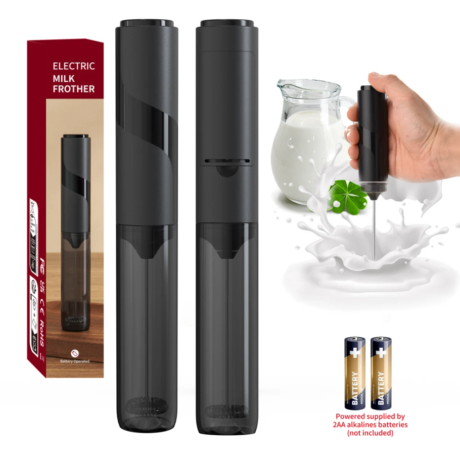 Milk Frother - Paslanmaz Çelik Elektrikli Süt Köpürtücü El