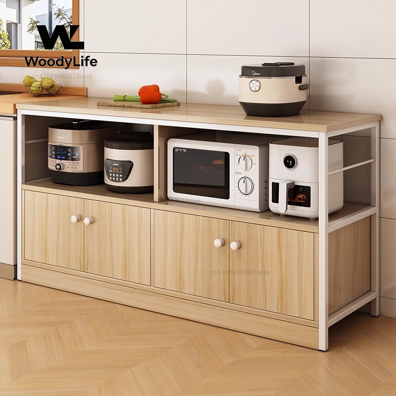 Kitchen Gadgets Cabinet - Mutfak Rafı Yerden Tavana Mikrodalga Fırın