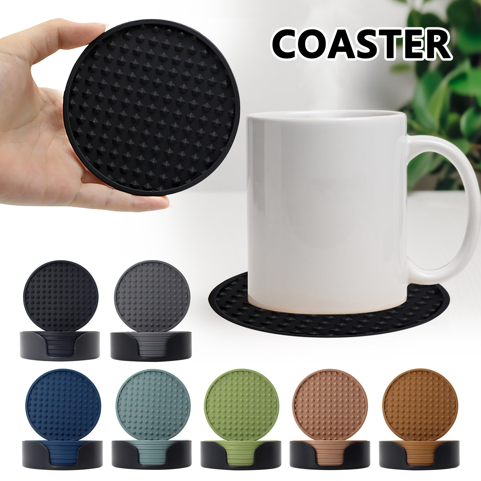 Kitchen Gadgets Set - 6 adet kaymaz silikon içme bardak