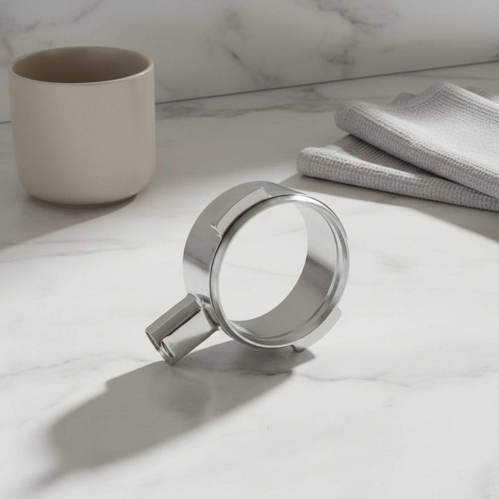 Stainless Steel Strainer - Dipsiz Portafiltre Başlığı İnce Cilalı Kapaksız