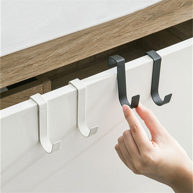 Kitchen Gadgets Cabinet - S-Şekilli Metal Kancalı Dolap Kapısı Asma