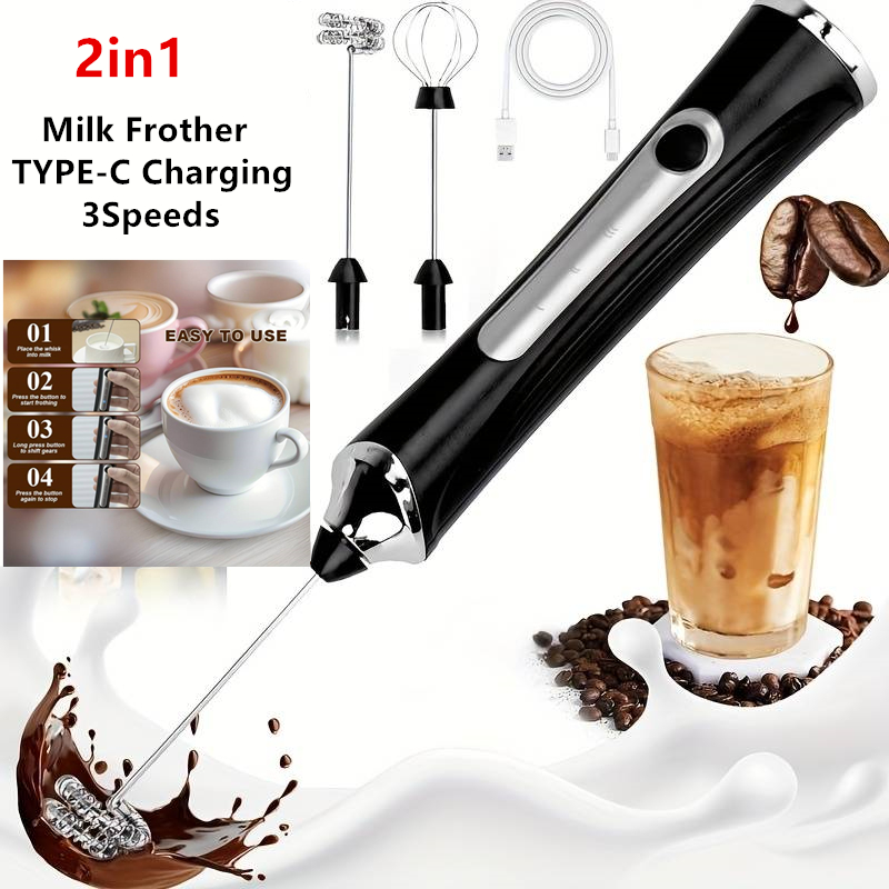 Milk Frother - Kablosuz Elektrikli Süt Köpürtücü ve Yumurta