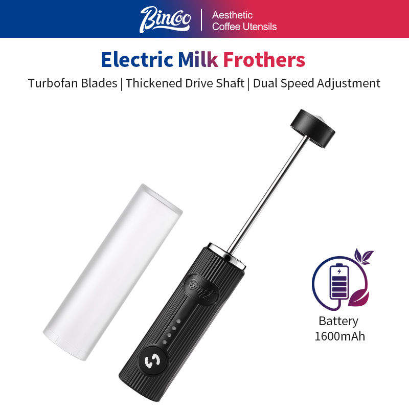 Milk Frother - BINCOO Elektrikli Kahve Köpürtücü USB Şarj