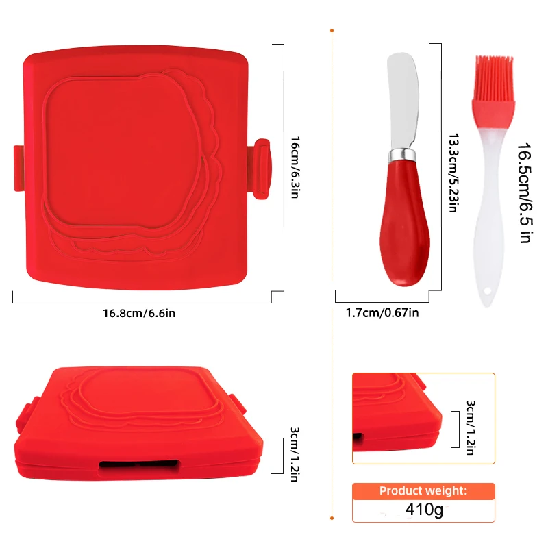 3'lü Paket Gıda Sınıfı Sandviç - Kitchen Gadgets Set incelemesi ve fiyatı