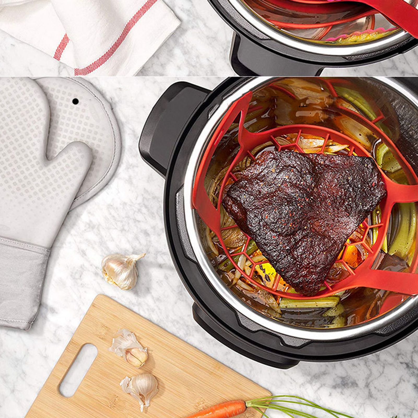 4'lü Set Silikon Mutfak Gereçl - Silicone Steamer Basket incelemesi ve fiyatı
