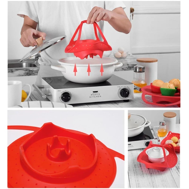 Yiyecek Meyve ve Sebze için Si - Silicone Steamer Basket incelemesi ve fiyatı