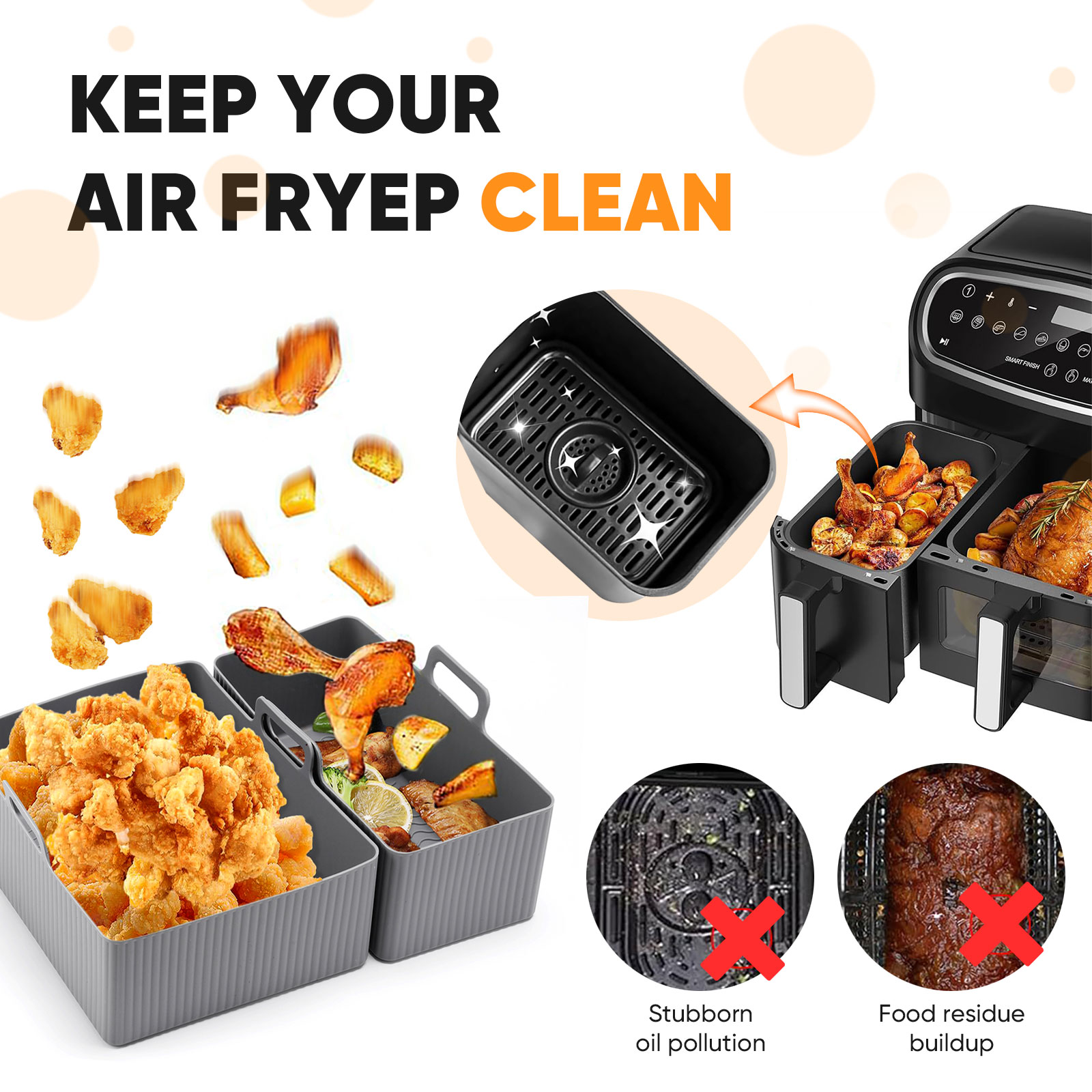 2 adet Set Silikon Hava Fritöz - Silicone Steamer Basket incelemesi ve fiyatı